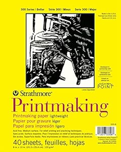 Strathmore Pro-Art Printmaking Papierblock, 20, 3 x 27, 9 cm, 40 Blatt, Weiß, 20, 3 x 25, 4 cm