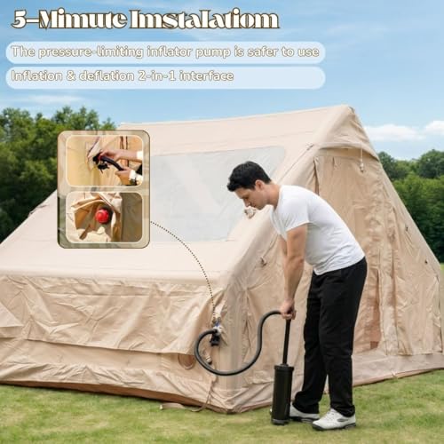 Carpa inflable con toldo integrado para 6 personas miniatura 6