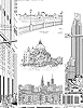Cityscape Coloring Book: Urban Buildings City Adult Coloring Book (Cities & Architecture) #1