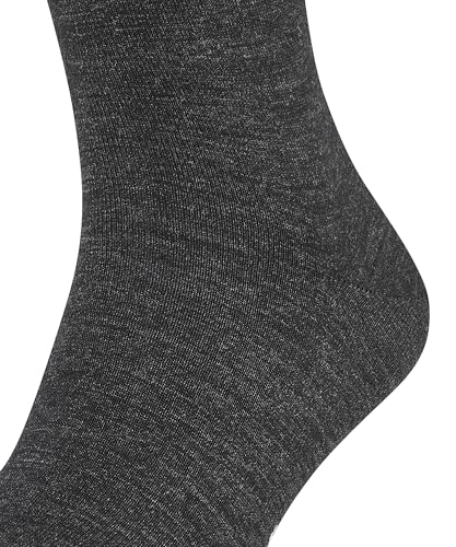 FALKE Men's Airport Wool Dress Socks, Grey (Anthracite Melange 3080), 8-94