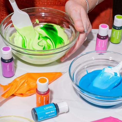 Image of Loyal Gel Food Coloring | Vibrant Color for Buttercream, Fondant, Royal Icing, Gum Paste, Marzipan and Cake Batter | Gel-Based Concentrated Food Dye - 20ml Neon Orange