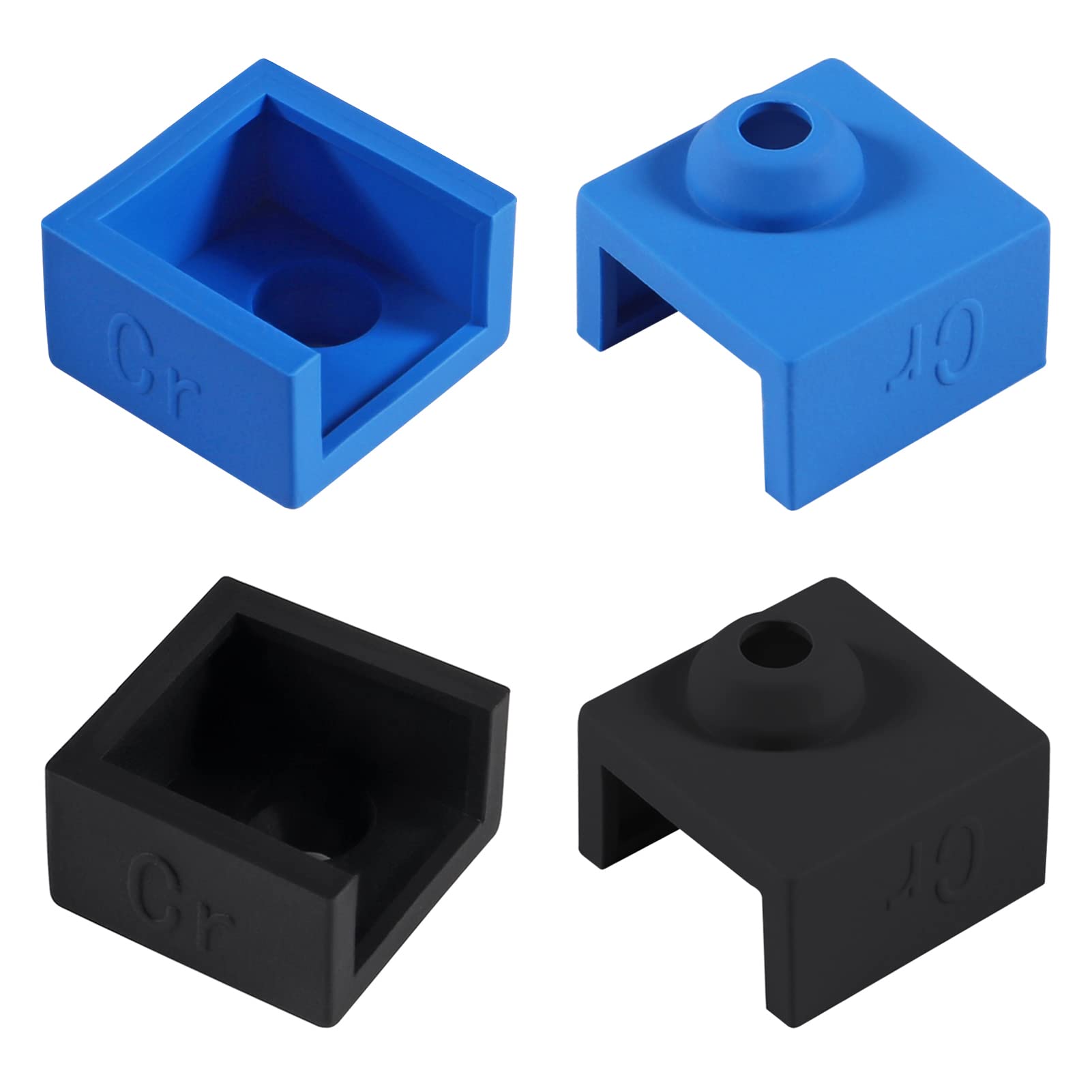 Aokin 3D Printer Heater Block Silicone Sock Hotend Silicone Cover for Creality Ender 3, Ender 3 Pro, Ender 3 V2, Ender 5, Ender 5 Pro, CR-10/10S, Anet A8, MK7/8/9 3D Printer Hotend, Blue/Black, 4 Pcs-image-49