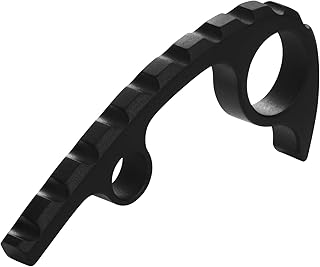 Back Spacer for Spyderco Para Military 3, Anodized Titanium Alloy CNC Spine Backspacer for PM3, Premium Custom-made Accessory, Black