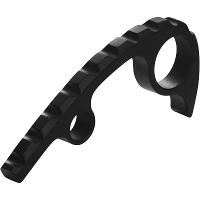 Anodized Titanium Back Spacer for Spyderco Para Military 3 (PM3), Not Fit FRN Lightweight Para 3, CNC Machined Spine Backspacer, Premium Custom Titanium Alloy Accessory – Black