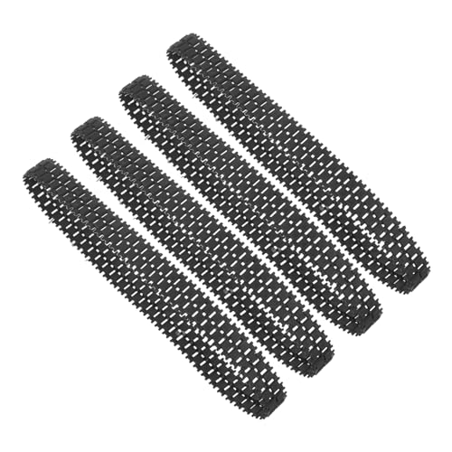 JOINPAYA Rubber Tank Tracks Set of 4 DIY Tank Treads for Toy Cars Replacement Tracks for Model Tanks Strong Grip