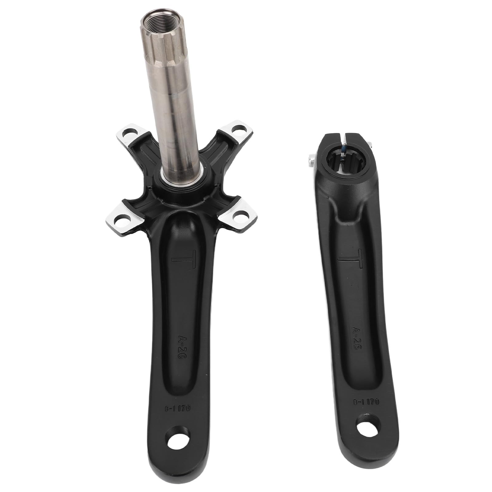 CHICIRIS Guarnitura per Mountain Bike, Set di Pedivelle in Lega di Alluminio Cavo 170mm 104 BCD con Kit Movimento Centrale, Trasferimento di Potenza Lavorato a CNC, Design Integrato per Ciclisti di