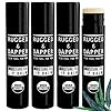 RUGGED & DAPPER Lip Balm for Men | Certified Organic + Natural Ingredients | 4-Pack Set Protects Dry + Chapped Lips