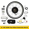 BANLICALI Electric Bicycle Conversion Kit, 48V 1000W Electric Bicycle Brushless Gearless Motor Kit w/Dual Mode Controller, 26" Rear Wheel E-Bike Conversion Kit Cycling Hub Conversion Black 45N.m #1