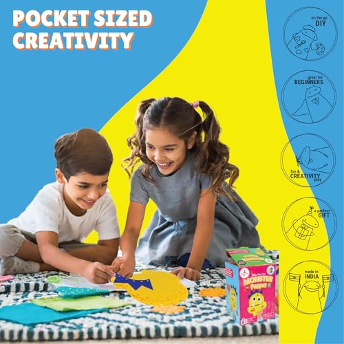 Image of Kalakaram 4-in-1 Mini's Buzzy Collection Kits DIY Painting & Coloring Kit, Art and Craft Kit, Educational Fun Activities Birthday Gift Kit for Girls, Boys, Teens, Kids Ages 5, 6, 7, 8 Year Olds