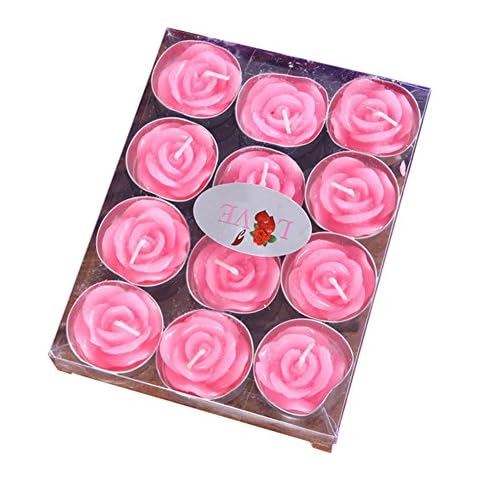 Leisial Velas Flotantes Sin Humo Simulación de Flores de Rosas Cover