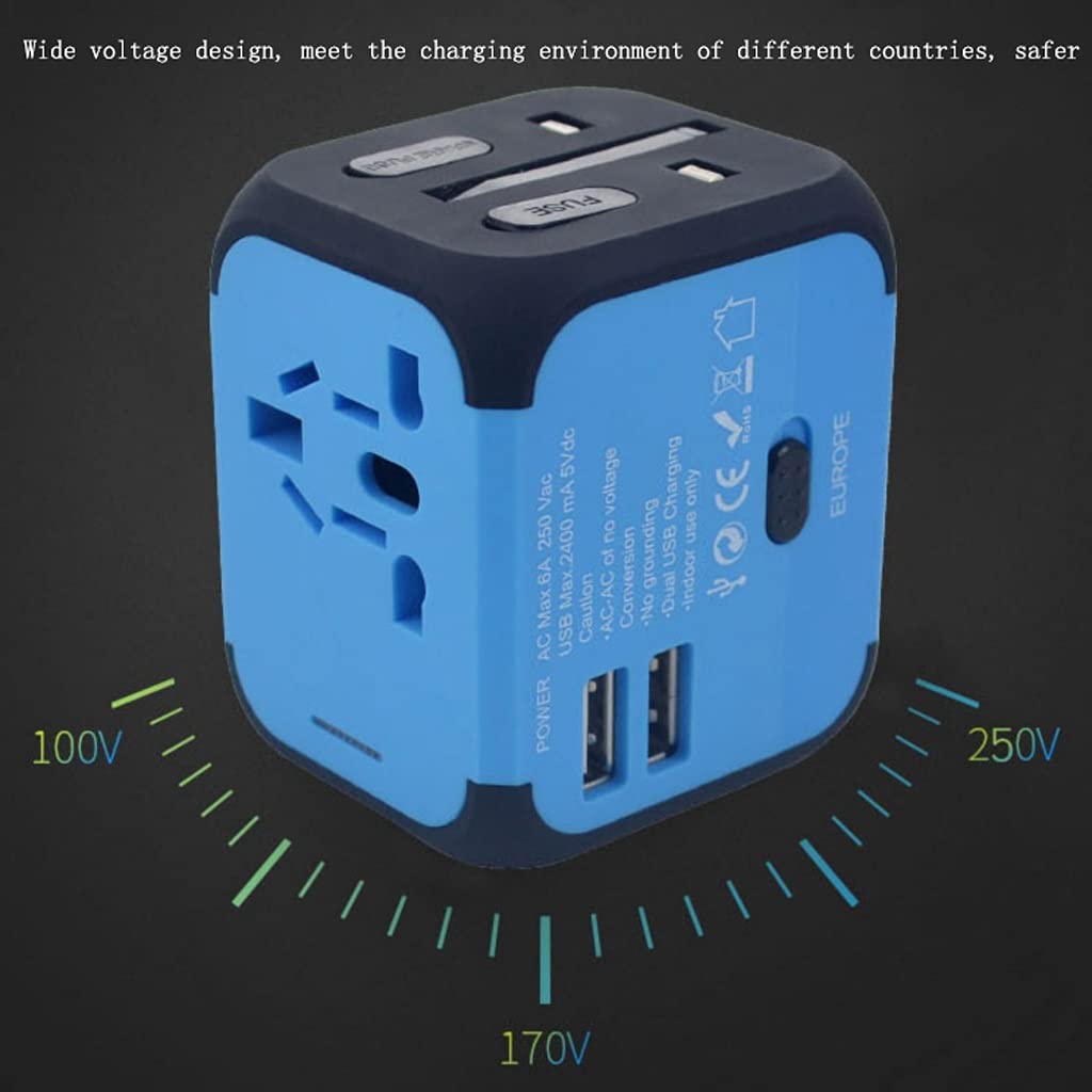 Gniazdo międzynarodowe przetwornice Uniwersalny międzynarodowy adapter podróży, zasilacz światowy, ładunek Usb. Porty Podróżuj Adapter Converter adapter wtyczki zasilania