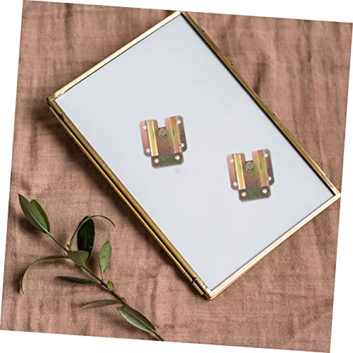 Image of Generic 1set Embedded Bracket Interlocking Wall Hooks Interlocking Pictures Hanging Wall Mount Hardwares Strip Brick Tape Ring Wall Mounted Clothes Rack Picture Frame Hanging Hangers 6pcs