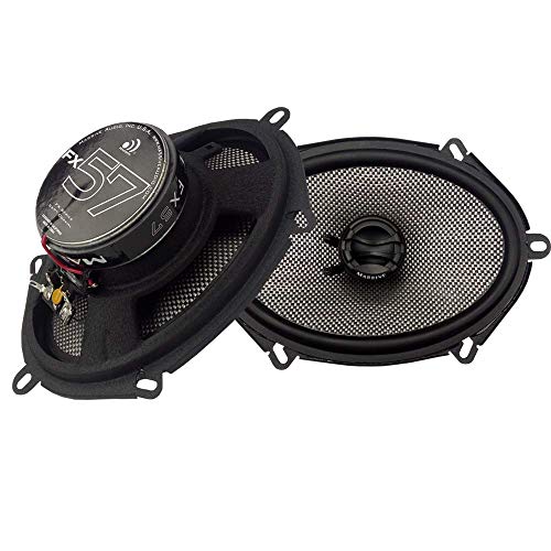 Massive AudioFX57 – 5x7 Inch, 280 Watts Max, 70 Watts RMS, FX Series Coaxial Speakers, 20mm Aluminum Dome Ferro Fluid, 6dB Linkwitz–Riley Crossover 4 Ohm (Sold AS Pair)