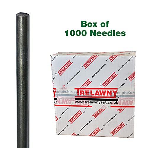 Image of CS Unitec | Flat Tip Replacement Needles for Needle Scaler | 1000 Pack | 1 /8 inch x 7 inch | 443.1107