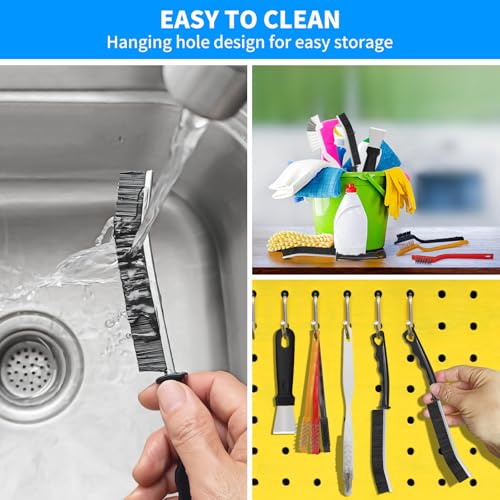 Image of 4TH Crevice Cleaning Brush Set-Household Deep Cleaning Supplies, Perfect for Small Spaces, Grout, and Tough Tasks -12 Pack