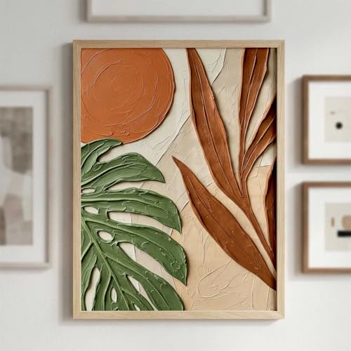 Image of kotart Aesthetic Botanical Art Home Decoration Painting | Boho Paintings With Frame For Living Room Bed Room Hotel Wall Decor Digital Reprint (13x17 inch)