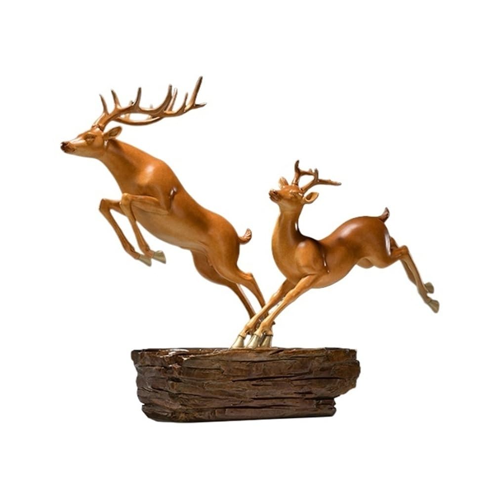 CHICKEN Bronze Living Room Ornaments Living Room Desktop Copper Deer Ornaments, Home Decoration Crafts, Handmade Statues Ornaments to Attract Wealth