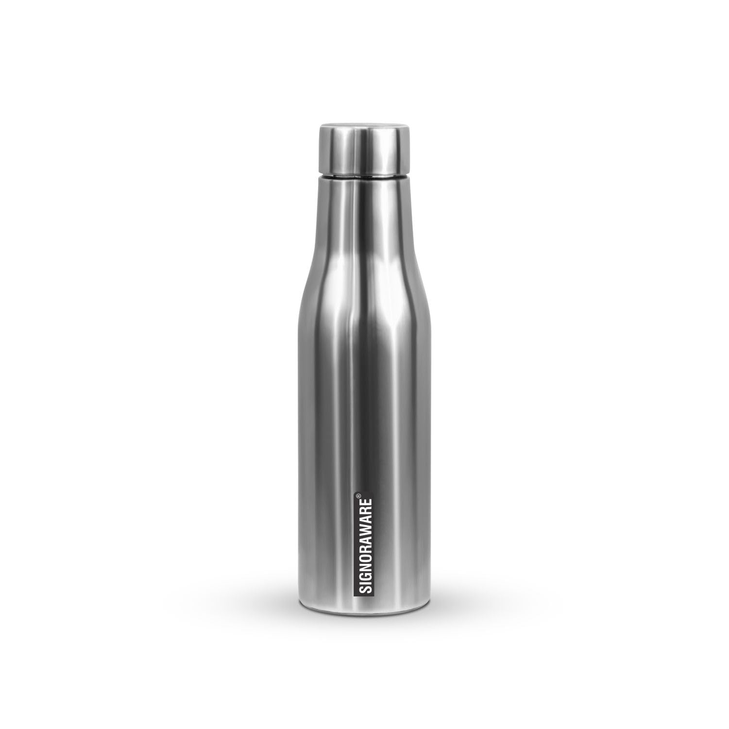 SIGNORA WARE Blaze Single Walled Stainless Steel Thermos Bottle, 500ml, Silver, Airtight & Leakproof, Ideal for Office, Camping, Sports & Outdoor Activities