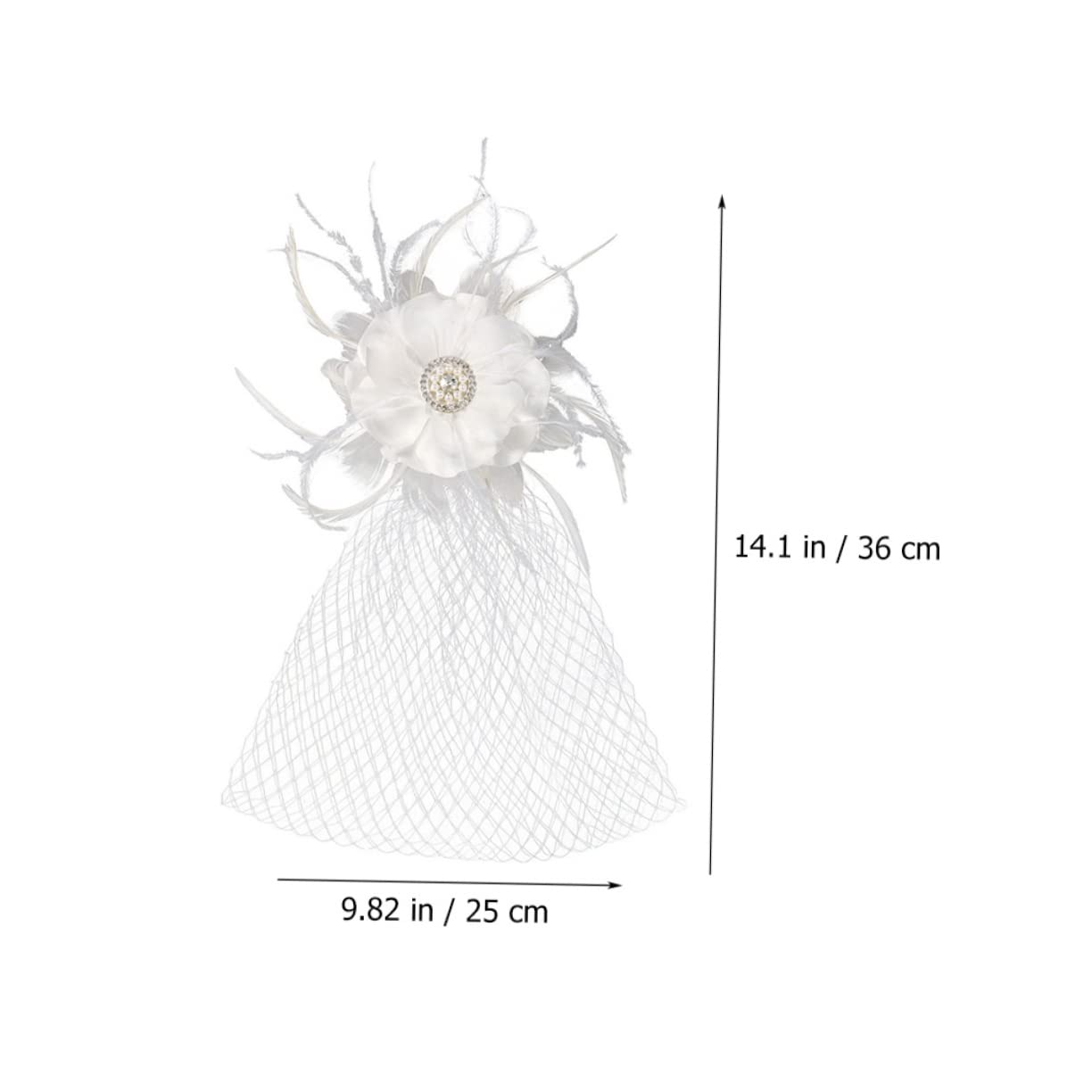 SHERCHPRY 5 Sztuk Spinka Do Włosów Welon Kobiety Fascinator Panna Młoda Fascinator Chluba Dla Panny Młodej Fantazyjne Kapelusze Dla Kobiet Fascynatory Dla Kobiet Spotkanie Przy Herbacie