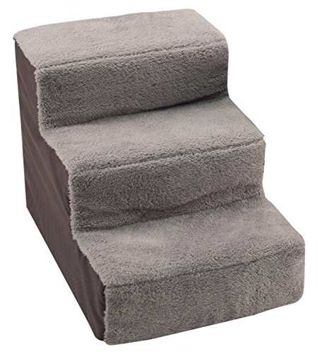 Dallas Manufacturing Co. 3 StepHome Décor Pet Steps, Gray