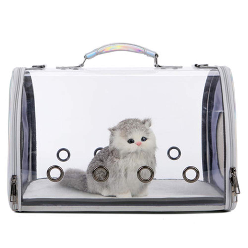 Panorámica Gato Bolsa Transparente, cápsula Espacial Gato Mochila a Cabo Bandolera portátil Bolsa de Hombro Pecho Jaula Gato