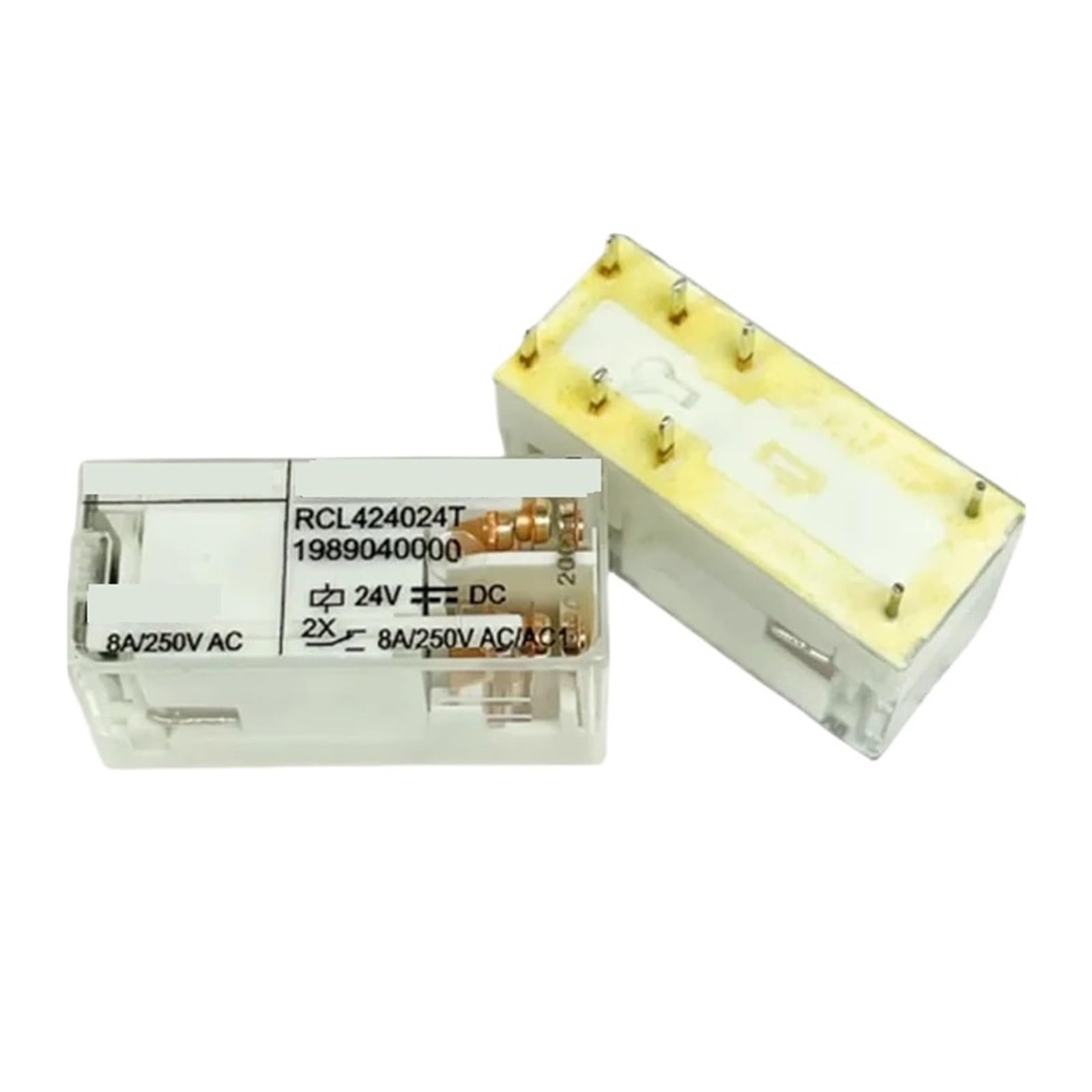 Relais 8PIN RCL424024T 24VDC stabilite haute performance 8A lot de 5