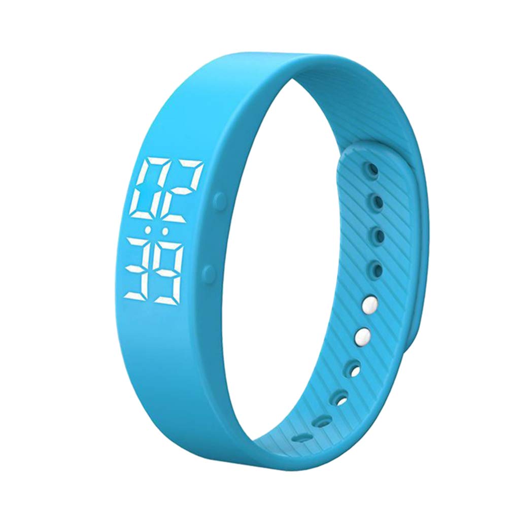 Hemobllo Activity Tracker - Fitness Tracker Watch 3D Pedometer Watch Calorie Counter Alarm Clock IP65 Waterproof USB Charging LED Smart Sports Watch for Walking Running