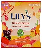 Lily's Gummy Bears Sweet Fruity Friends, No Sugar Added, Kosher, Gluten Free, 1.8 Ounce (Pack of 12)