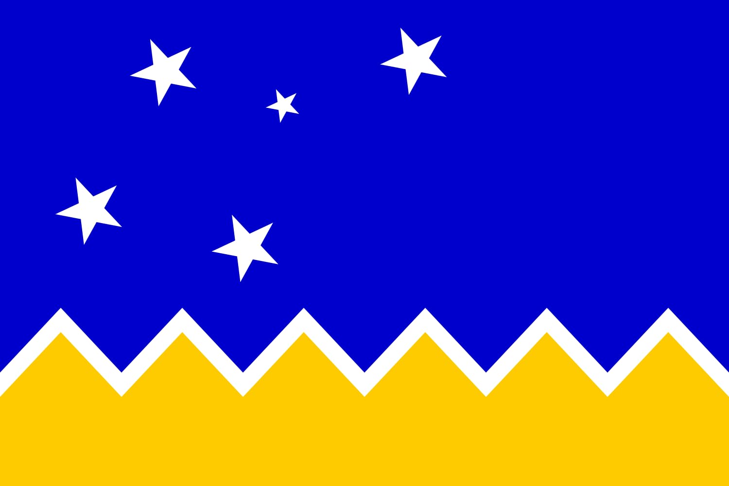Drapeau XL Magallanes y la Antartica Chilena pavillon officiel en tissu