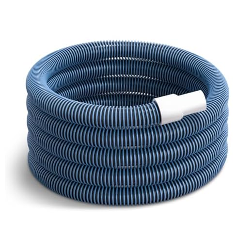 BEWAVE Pool Vacuum Hose, Above/In Ground Manual Heavy Duty Swimming Pool Hose with Swivel Cuff, 1-1/2 In x 18 Ft
