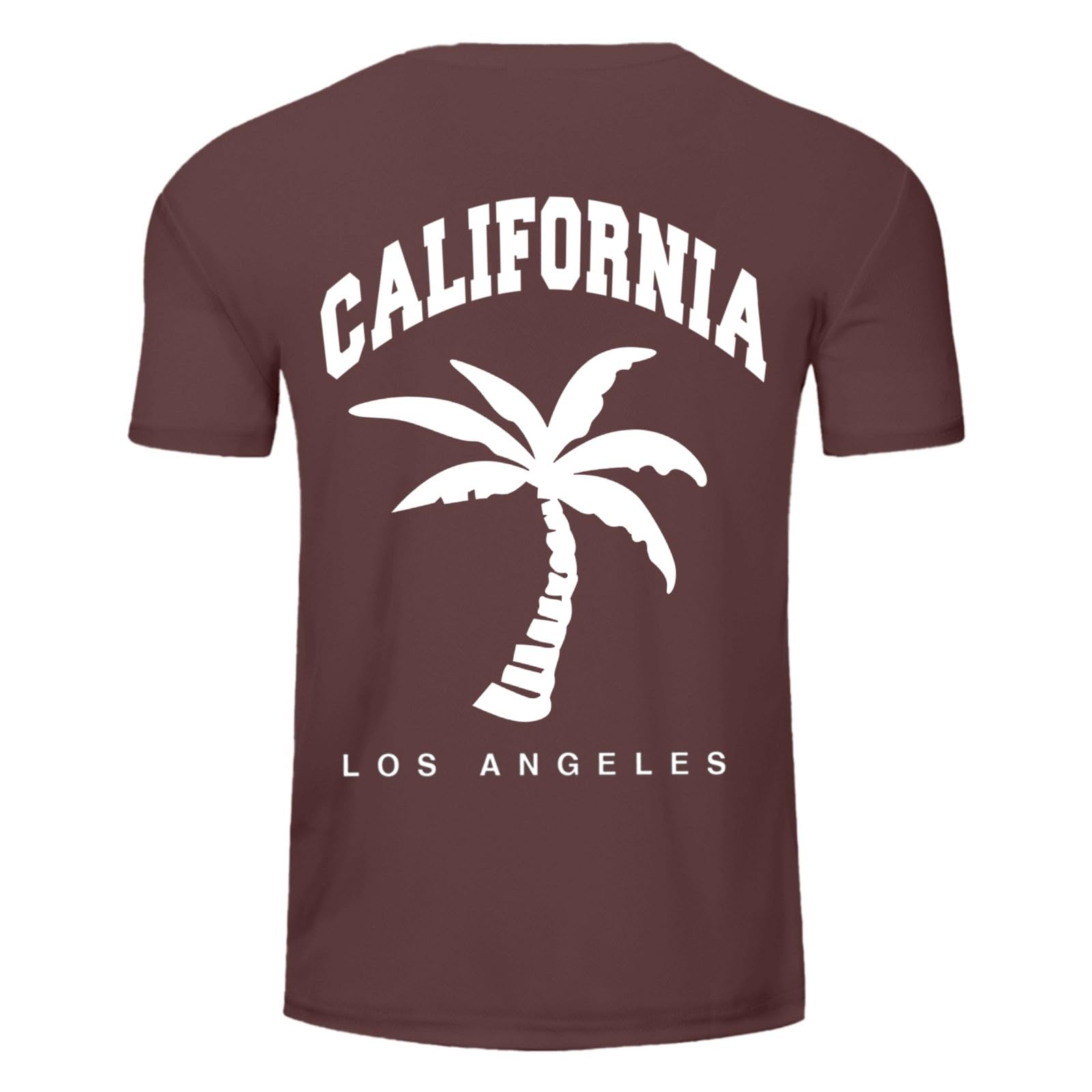 Herren Rundhals T-Shirts Kurzarm Sommerhemd Kokosbaum Aufdruck Lässige Sommershirts Mode Kurzarmshirts Lustig Freizeitshirt Oversized Herrenshirts Langes Strandshirts für Party Strand