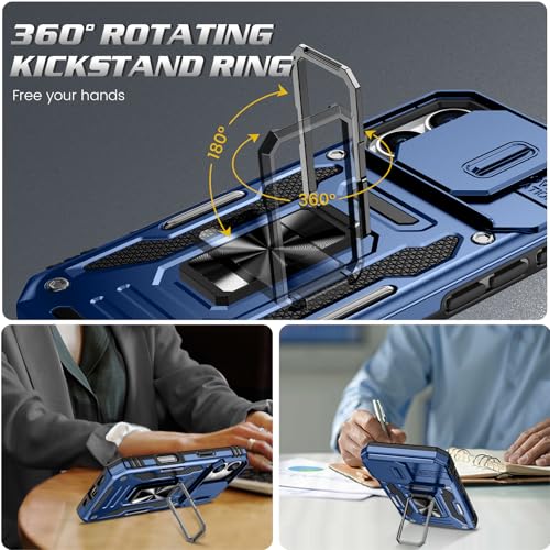 Coque iPhone 16 antichoc Doeshine marine protégeant l'écran et la caméra - 4