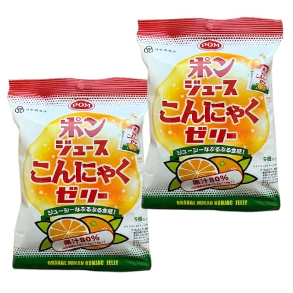 Amazon.co.jp: ポン ジュース オレンジ みかん こんにゃく