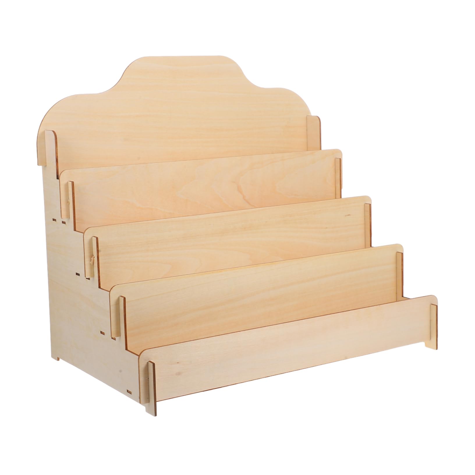 JEWEDECO Greeting Products Construction for Cards Card Use Versatile Plywood Limewood Wooden Display Stand and Sturdy Sticker Portable Trade Shows and Craft Retail