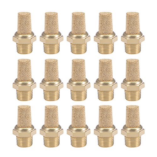 Sourcing Map 15Stück Pneumatik Schalldämpfer Filter