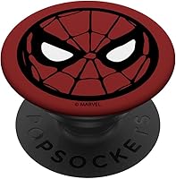 Vista 7 de Marvel Máscara circular de Spider-Man PopSockets PopGrip: agarre intercambiable para teléfonos y tabletas PopSockets MagSafe PopGrip para iPhone