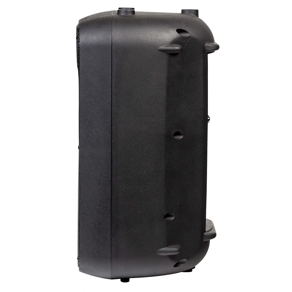Italian Stage IS SPX10AUB - Cassa Monitor Diffusore audio, attivo da 300w di picco e cono da 10", con multimedia player: Usb Drive, Sd Card, Bluetooth, Telecomando IR., Nero
