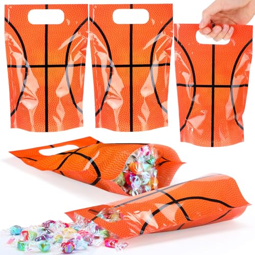 Blosssound 50 Pcs Basketball Goodie Bags Sport Sealing Pouches