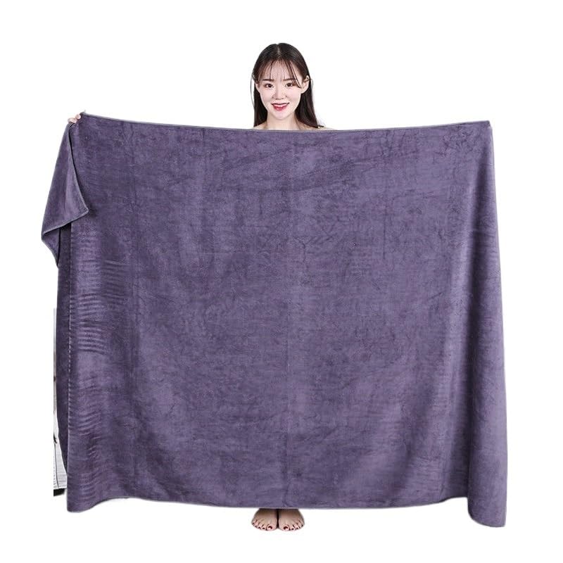 Morbido Telo Doccia Grande Asciugamano Da Bagno In Microfibra Spesso 180x200CM, Grande, Assorbente E Ad Asciugatura Rapida, Sport(Gray,150X200CM)