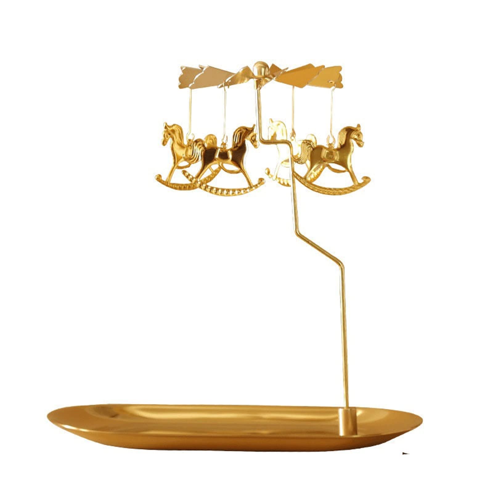 SUKORICandlestick Holders Luxury Decoration Pillar Candle Holder Menorah Ornament Dining Table Candlesticks Carousel House Accessories Room Decor