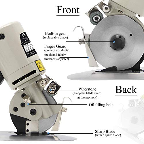 image for CGOLDENWALL YJ-90B Portable Electric Industrial Fabric Cutter 30mm Max