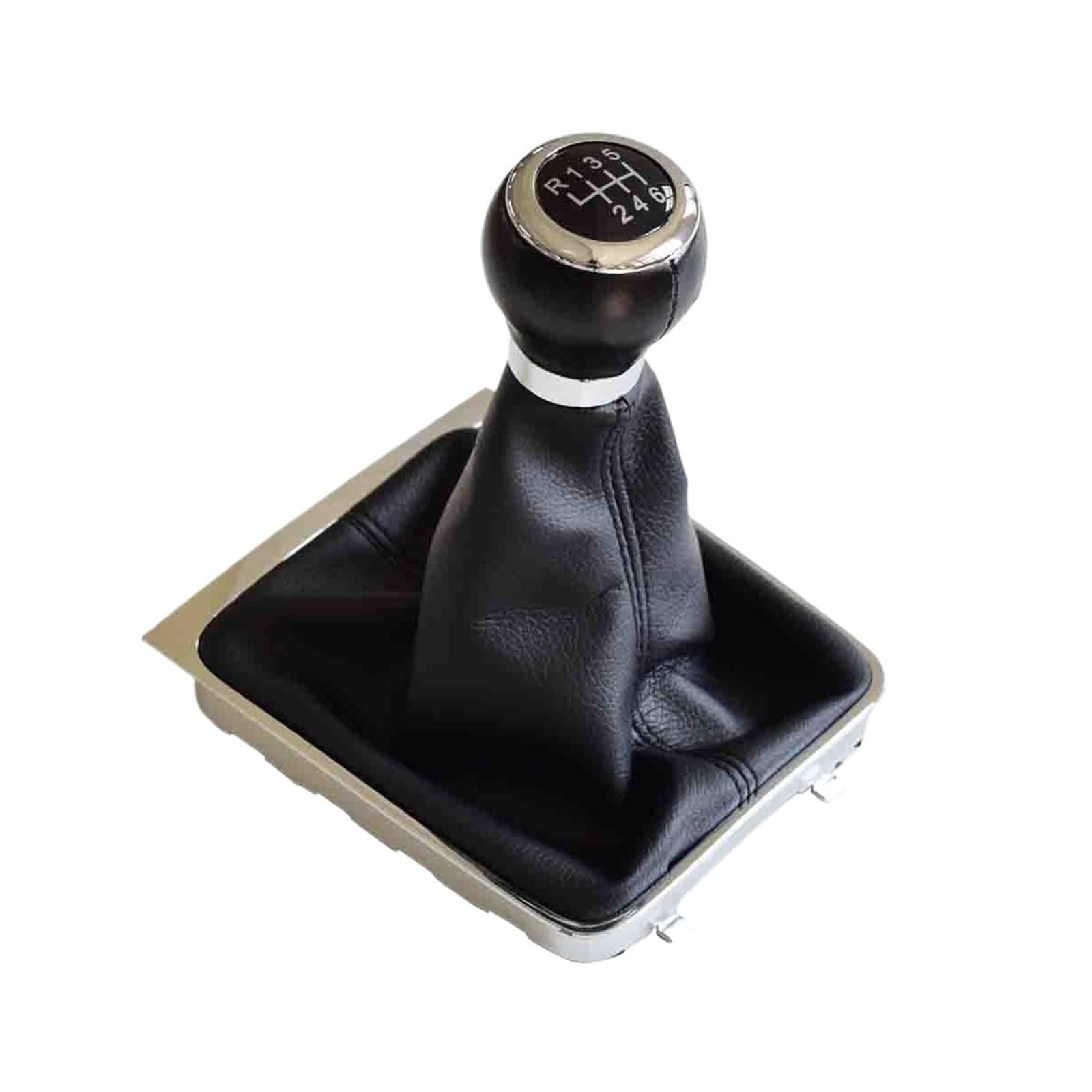 Valtorencia 5/6 Speed Gear Shift Shifter Cover,Fit for VW/Passat B6 B7 CC 2005-2013 Knob Gear Knob Stick Gaiter Boot Frame Kit Shift knob Handle(6 Speed-C)