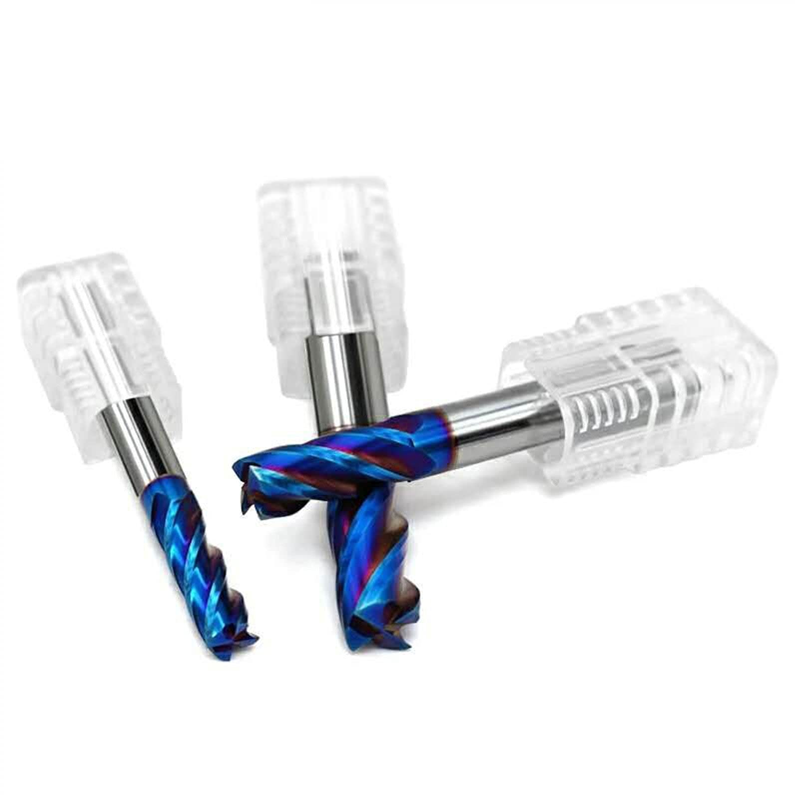 DINGGUANGHE-CUP Milling Cutter Alloy Coating Tungsten Steel Tool 100L/150L HRC65 Face Mill Endmills Top CNC Milling Cutter Steel (Cutting Edge Diameter : 1pcs, Dimensions : 16X16DX100L 4T)