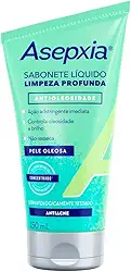 Asepxia - Sabonete Líquido Limpeza Profunda com Ação indistringente Imediata, 150ml, Dermatologicamente Testado