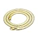 Mega Jewellery 14k Gold Plated Herringbone Chain Necklace 11mm X 24" High Quality