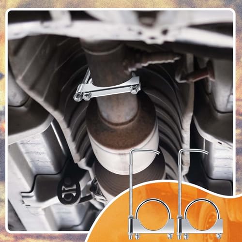 Datanly JIA-DATANLY-267 2 Pcs Exhaust Clamp With Hanger Rear Muffler Hanger Universal Exhaust Hangers Exhaust System Hanger thumb #3