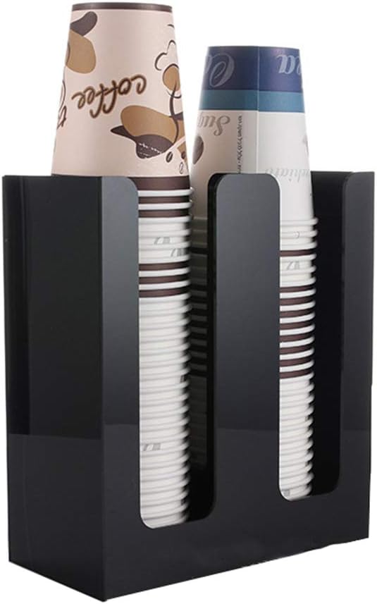 Coffee Cups and Condiment Holder Dispenser Organizer for Cafe Home Wedding Party Counter Display Paper Cup,9 [Energy Class A]