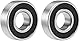 Movilideas - 2 Stück Kugelstopper, Kugellager 6202-2rs aus Stahl mit tiefem Nut, mit Gummidichtung, doppelseitig, 15 x 35 x 11 mm