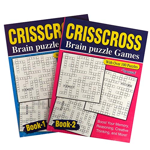 Crisscross Jumbo Puzzle Book - Books 1 and 2, 258 Puzzles