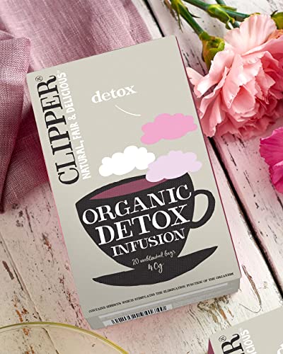 Clipper Tea Organic Herbal Detox Tea - Organic, Caffeine Free British Tea, 20 Unbleached Tea Bags #TOP4